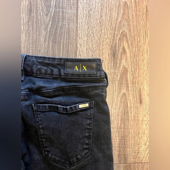 Armani Exchange Women’s J25 Black Super Skinny Steped Hem Size 26 - Picture 7 of 8